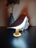 Jolie lampe LED sans fil en forme d'oiseau couleur bois avec, Enlèvement ou Envoi