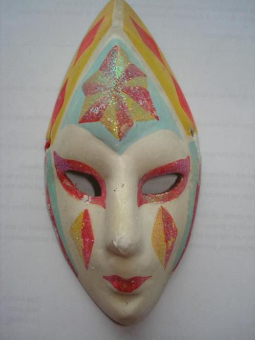 Masque vénitien / Venetian mask, Antiquités & Art, Curiosités & Brocante, Envoi