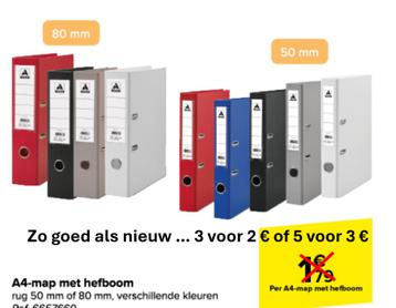 RINGMAPPEN (Classeurs) A4 met 2 ringen en hefboom beschikbaar voor biedingen