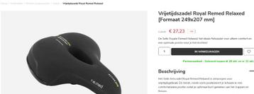 Selle Royal ReMed city-trekking zadel -60% beschikbaar voor biedingen