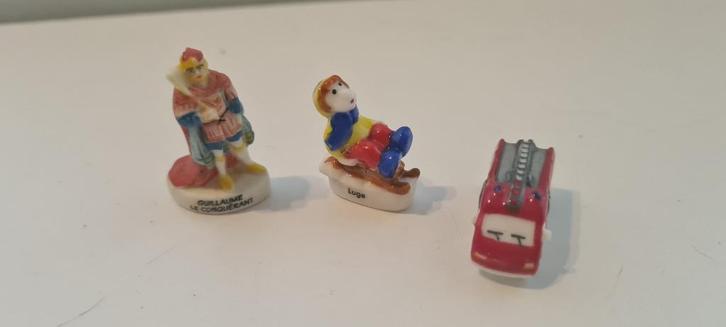 3 verschillende figuren van Feves, Verzamelen, Beelden en Beeldjes, Zo goed als nieuw, Overige typen, Ophalen of Verzenden
