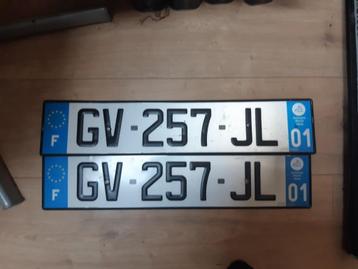 Kentekenplaten set frankrijk beschikbaar voor biedingen