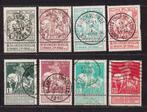 Belgique 1910 Caritas oblitéré COB 84-91, Timbres & Monnaies, Envoi, Affranchi, Oblitéré