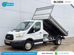 Ford Transit 350 2.2 TDCI 155PK Airco Kipper Dubbellucht Tre, Auto's, 4 cilinders, 2500 kg, Wit, 155 pk