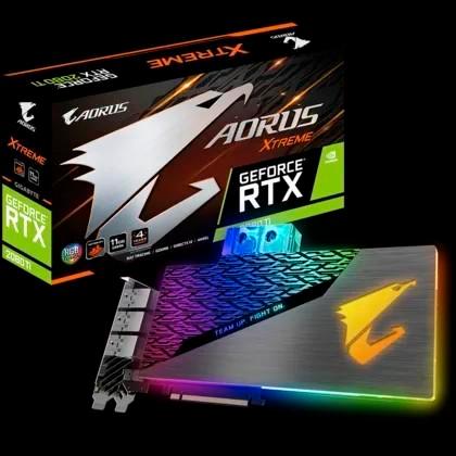 Gigabyte AORUS GeForce RTX 2080 Ti Xtreme Waterforce 11G, Computers en Software, Videokaarten, Zo goed als nieuw, Nvidia, Ophalen of Verzenden