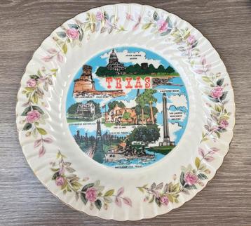 Vintage souvenirbord Texas- Creative Fine China beschikbaar voor biedingen