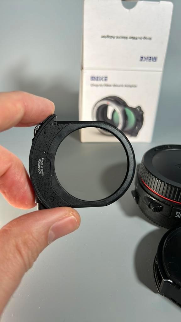 meike drop in filter ef to rf variable ND + clear, TV, Hi-fi & Vidéo, Photo | Lentilles & Objectifs, Comme neuf, Accessoires, Enlèvement ou Envoi