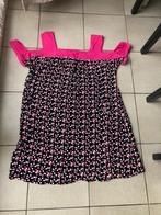 leuke zwarte jurk met bollen - maat 50, Kleding | Dames, Grote Maten, Ophalen of Verzenden, Jurk