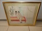 Erotische Chinese tekening., Antiek en Kunst, Kunst | Tekeningen en Fotografie, Ophalen of Verzenden