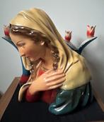Mooie Grote Buste Onze Lieve Vrouw + 2 kandelaars, Antiek en Kunst, Antiek | Religieuze voorwerpen, Ophalen