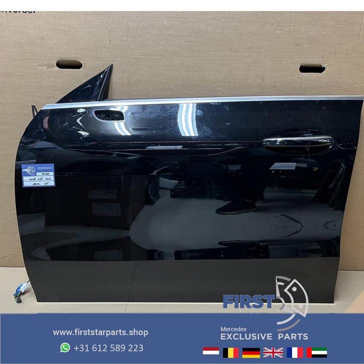 W118 C118 X118 CLA 35 45 AMG DEUR PORTIER ZWART COMPLEET LIN, Auto-onderdelen, Carrosserie, Deur, Mercedes-Benz, Voor, Links, Gebruikt