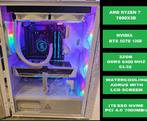 PC GAMER BLANC AMD Ryzen 7800X3d RTX 5070 WATERCOOLING NEUF, Computers en Software, Videokaarten, Overige soorten, DisplayPort