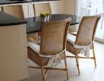 4 stoelen landelijke stijl in lloyd loom, Huis en Inrichting, Riet of Rotan, Vier, Gebruikt, Landelijk