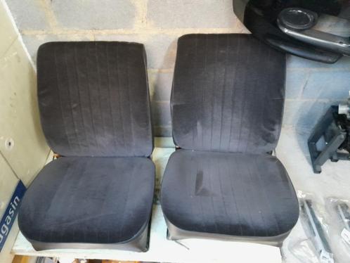 Sièges Simca 1000 en velours noir/bleu – Très bon état, Auto-onderdelen, Interieur en Bekleding, Overige automerken, Gebruikt