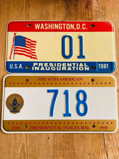Amerikaanse nummerplaat Washington DC USA, Verzamelen, Automerken, Motoren en Formule 1, Gebruikt, Auto's, Ophalen of Verzenden
