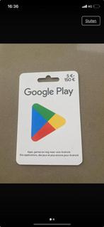 Google play kaart, Cadeaubon, Warenhuis- of Winkelbon