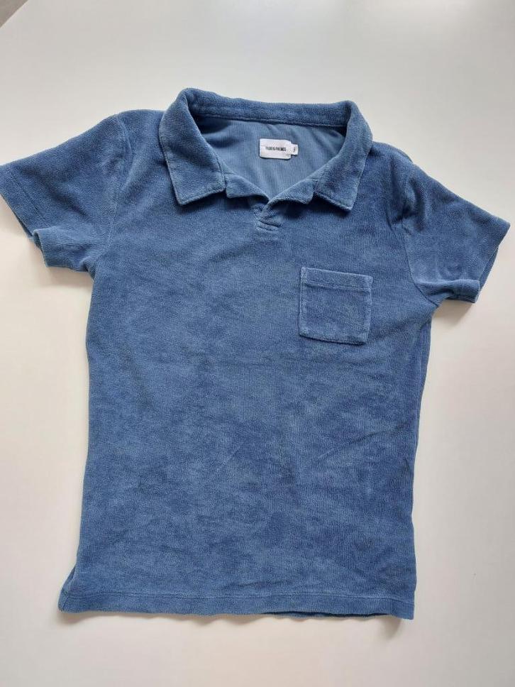 FILOU&FRIENDS polo (badstof) 9j - 5€, Kinderen en Baby's, Kinderkleding | Maat 134, Zo goed als nieuw, Jongen, Shirt of Longsleeve