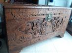 chinese camphor kist, Ophalen, 100 tot 150 cm, 50 tot 75 cm, Teakhout