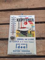 Panneau publicitaire en laque Neptune avec thermomètre, Comme neuf, Enlèvement ou Envoi, Panneau publicitaire