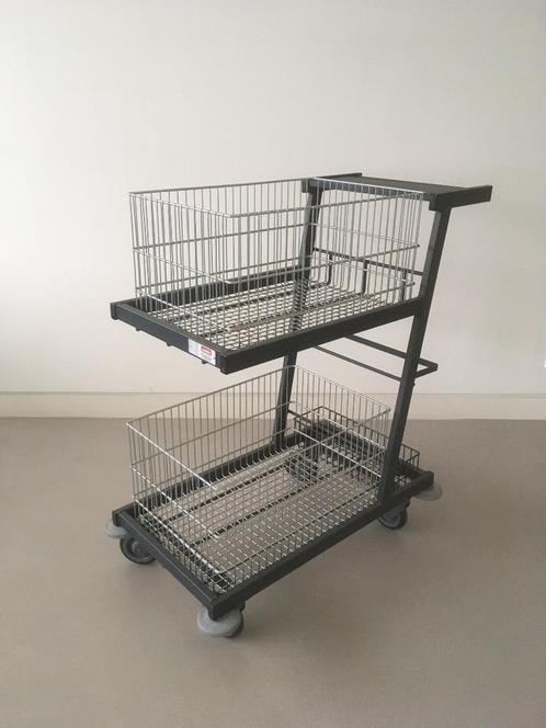 Caddie Winkelwagen – Servicewagen incl.  2 manden | Z.G.A.N., Doe-het-zelf en Bouw, Transportwagens, Zo goed als nieuw, Transportkar