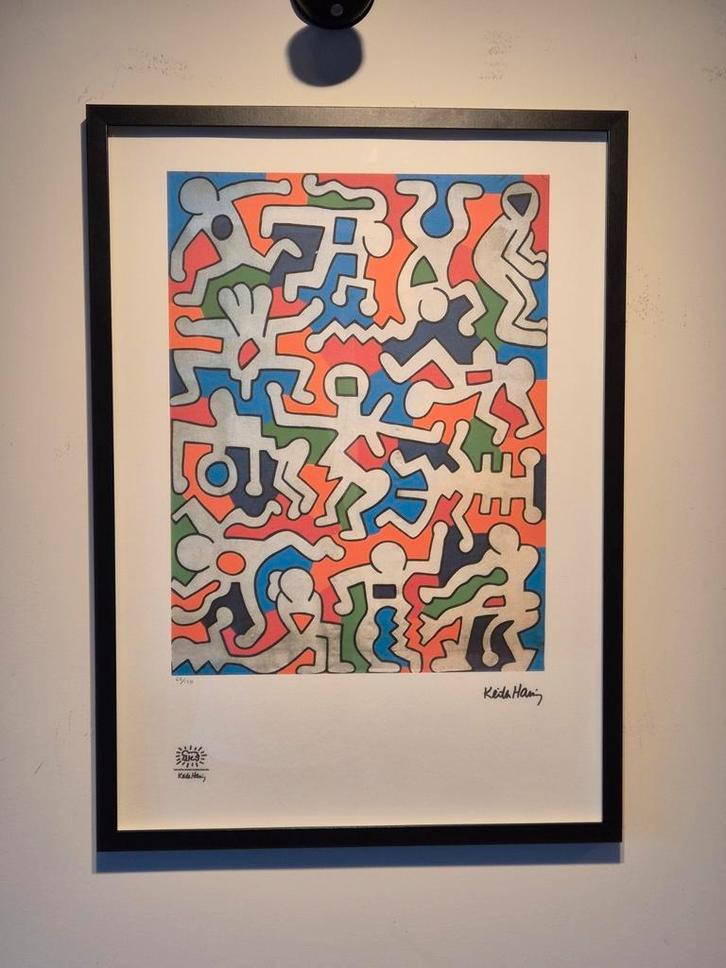 Keith Haring Litho, Antiek en Kunst, Kunst | Schilderijen | Abstract, Ophalen
