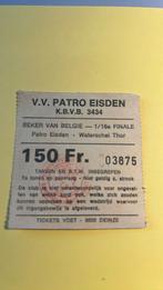 Ticket Patro Eisden Waterschei Thor 2/11/85 Beker van België, Verzenden