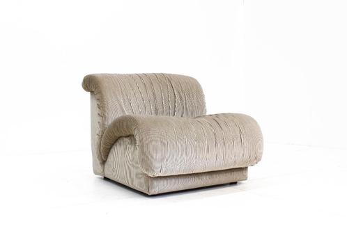 Vintage italiaanse design fauteuil stoel Doimo, Huis en Inrichting, Fauteuils, Gebruikt, Stof, 50 tot 75 cm, 75 tot 100 cm, Ophalen