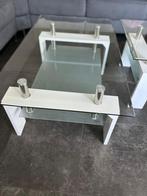 Petite Table en Verre, Maison & Meubles, Comme neuf, 100 à 150 cm, Rectangulaire, Petite table en verre