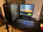 Desktop pc met scherm., Ophalen, HDD, 2 tot 3 Ghz, 1 TB