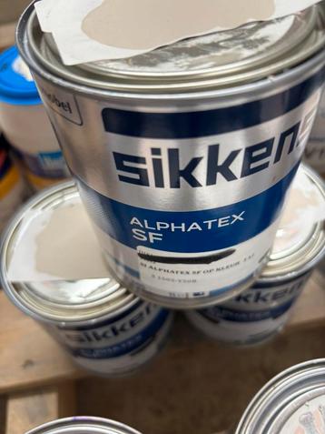 Sikkens alphatex SF licht taupekleurige muurverf 1liter beschikbaar voor biedingen