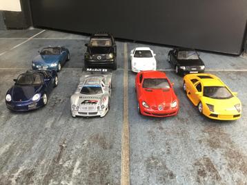 8 miniatuurauto’s : Lamborghini Porsche Mercedes Audi BMW disponible aux enchères