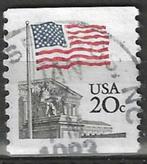 USA 1981 - Yvert 1372a - Vlag en Hooggerechtshof (ST), Postzegels en Munten, Postzegels | Amerika, Verzenden, Gestempeld