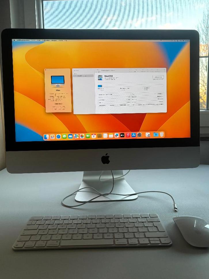 iMac 21,5″ -4K Retina 2017 -250 GB SSD -Topstaat, Computers en Software, Apple Desktops, Gebruikt, iMac, SSD, 2 tot 3 Ghz, 8 GB