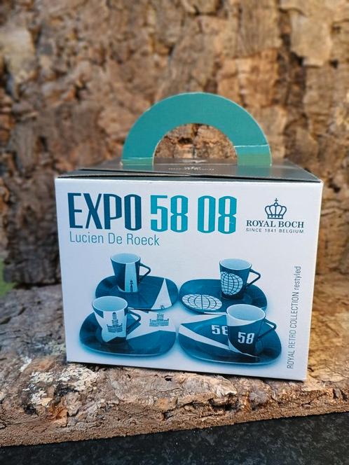 Royal Boch espresso set limited edition Expo 58 08, Verzamelen, Retro, Ophalen of Verzenden
