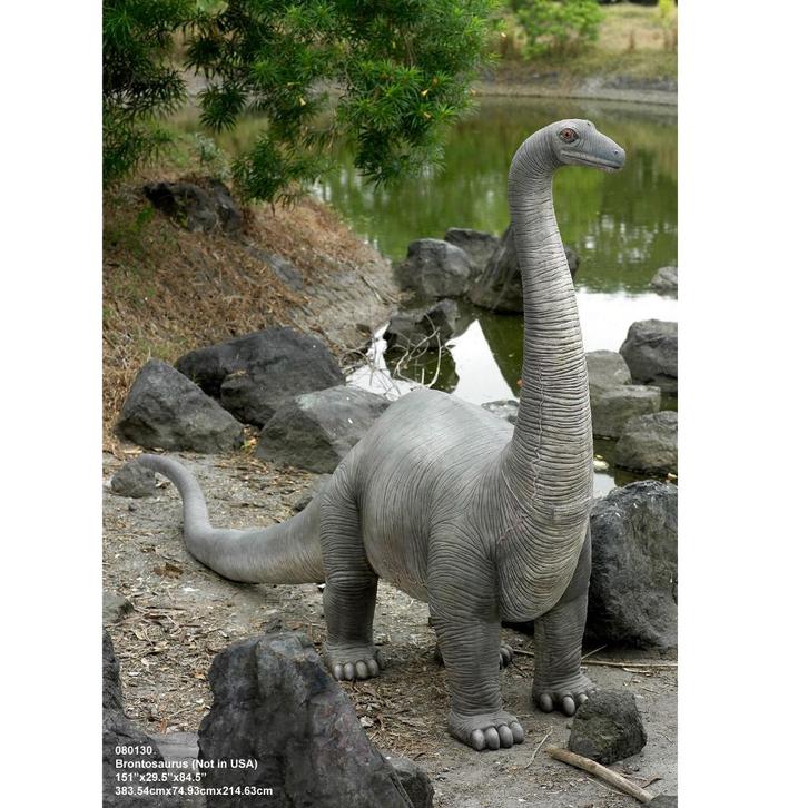 Brontosaure — Statue de dinosaure Longueur 369 cm, Verzamelen, Dierenverzamelingen, Nieuw, Ophalen