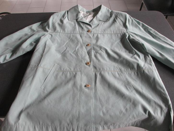 saliegroene damesjas, Kleding | Dames, Jassen | Zomer, Zo goed als nieuw, Maat 46/48 (XL) of groter, Groen, Ophalen