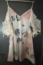Mooie top blouse met kanten mouwtjes, Kleding | Dames, Blouses en Tunieken, Ophalen of Verzenden, Zo goed als nieuw
