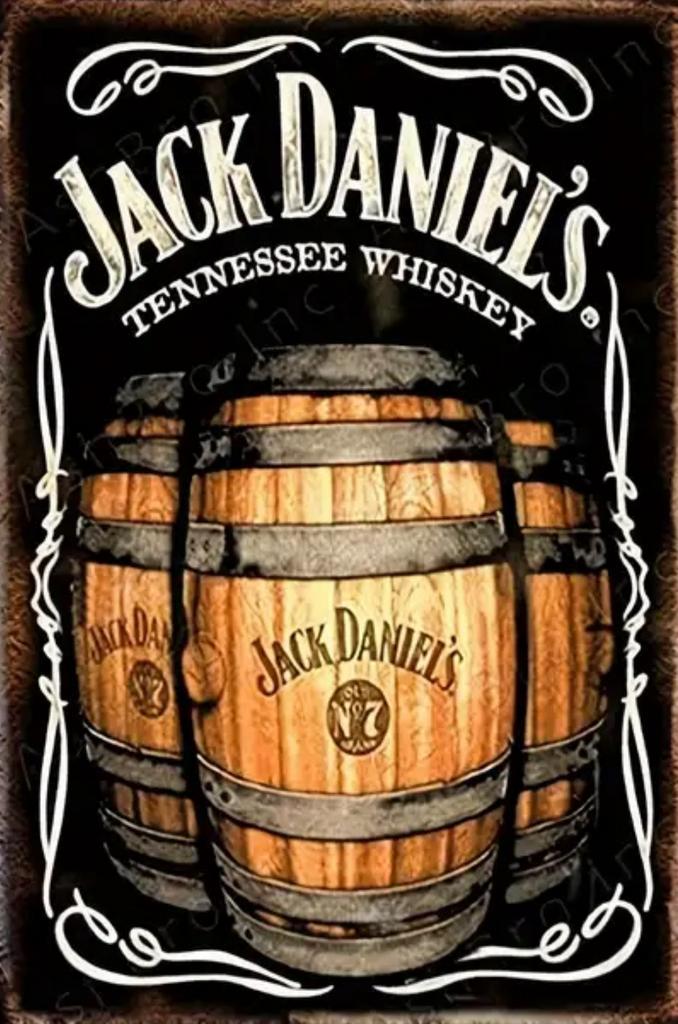 Metalen reclamebord Jack Daniel’s - retro vintage mancave, Verzamelen, Merken en Reclamevoorwerpen, Nieuw, Reclamebord, Ophalen of Verzenden