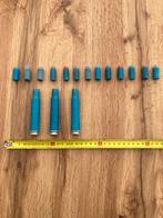 Lotje plastic hulzen.50 Cal. M858 blue plastic INERT, Verzamelen, Ophalen of Verzenden, Landmacht, Hulzen of Bodemvondsten