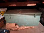 Kist leger veldkist 100 x 50 x 50 cm, Verzamelen, Militaria | Algemeen, Ophalen