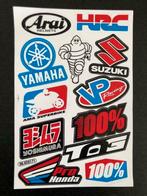 Arai HRC Yoshimura 100% Michelin stickervel motor helm, Ophalen of Verzenden