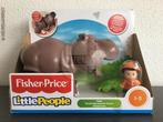 Fisher-Price Little People Nijlpaard / Hippo, Kinderen en Baby's, Speelgoed | Fisher-Price, Verzenden, Zo goed als nieuw, Speelset