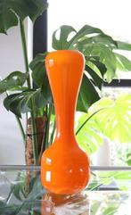 Oranje vintage seventies Murano vaas, Antiek en Kunst, Ophalen of Verzenden