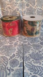 2 rouleaux de ruban large motif de noel neuf, Enlèvement ou Envoi, Neuf