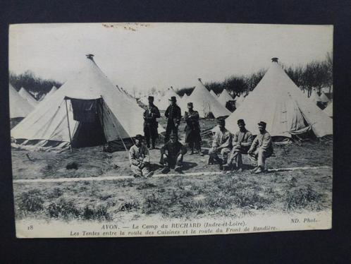 Avon Le camp du RUCHARD (Indre - et - Loire ) Les tentes ent, Verzamelen, Postkaarten | Themakaarten, Gelopen, Voor 1920, Politiek en Historie