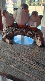 3 vogels op boomstronk, Verzamelen, Beelden en Beeldjes, Ophalen of Verzenden, Nieuw