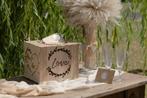 Trouwdecoratie - houten box enveloppes / enveloppendoos, Ophalen, Zo goed als nieuw, Feestartikel