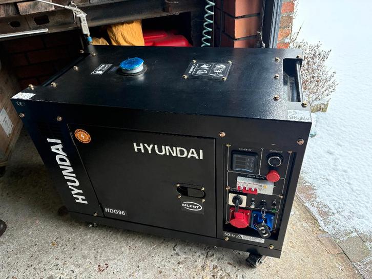 Hyundai Diesel Generator HDG96   !! nieuw !!, Doe-het-zelf en Bouw, Aggregaten, Nieuw, Dieselolie, 5 tot 10 kVA, Ophalen