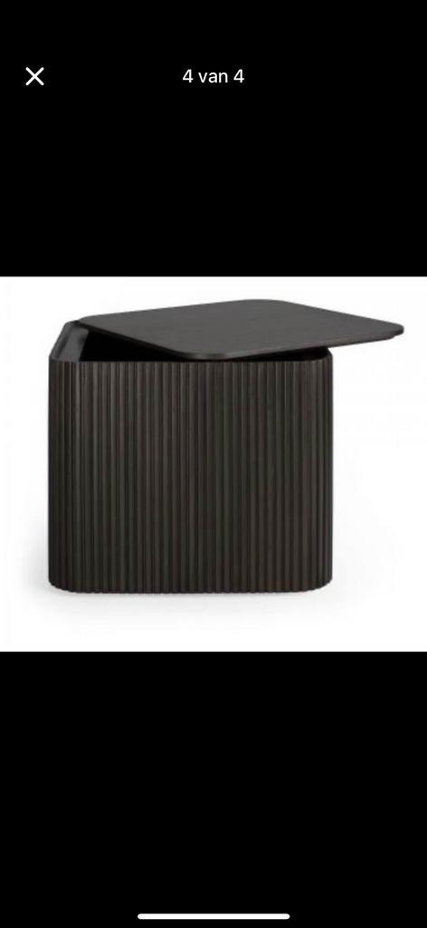 Bijzet tafel/kist Ethnicraft, Huis en Inrichting, Tafels | Bijzettafels, Nieuw, Vierkant, 45 tot 60 cm, Minder dan 55 cm, Hout