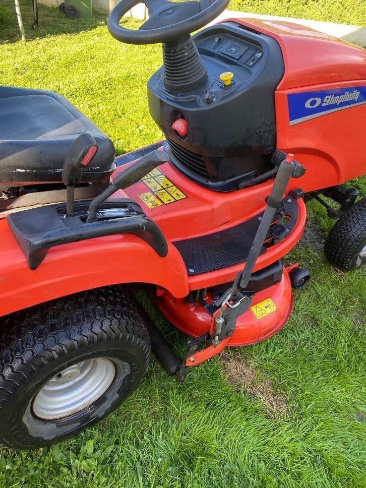 Tracteur tondeuse simplicity 20 cv, Tuin en Terras, Zitmaaiers, Gebruikt, 90 tot 120 cm, Elektrische starter, Opvangbak, Ophalen